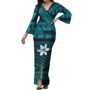 Full Print Samoan Style Island Fashion Dress (Plus Sizes Available)