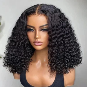 Pre Cut No Glue Water Wave 13x4 Bob Wigs