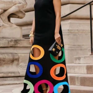 Modigirl Women Sleeveless Dresses Black Clothing 2025